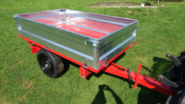 Hydraulický sklopný vlek 200x125x40cm, 1500kg nosnost