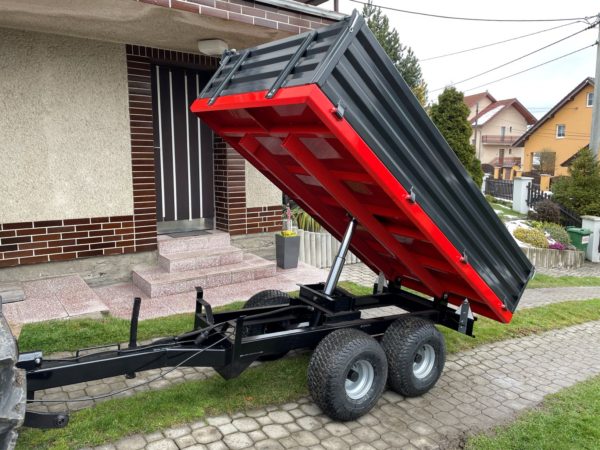 Hydraulicky sklopný vlek 240x125x40cm, 1500kg nosnost