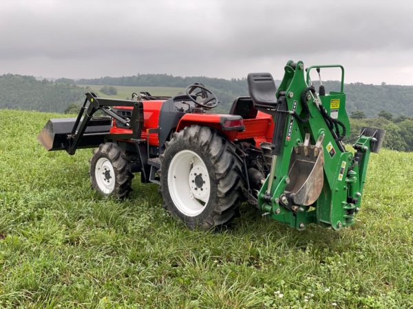 1991 KUBOTA GL29 GRANDEL s nakladačem a podkopem